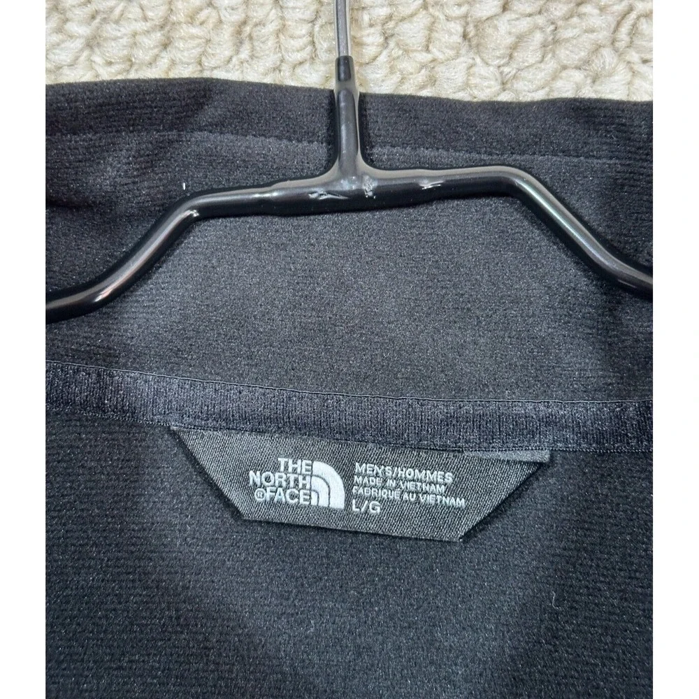 The North Face 1/4 Zip Pullover Mens L Black Tech Fleece Long Sleeve Performance